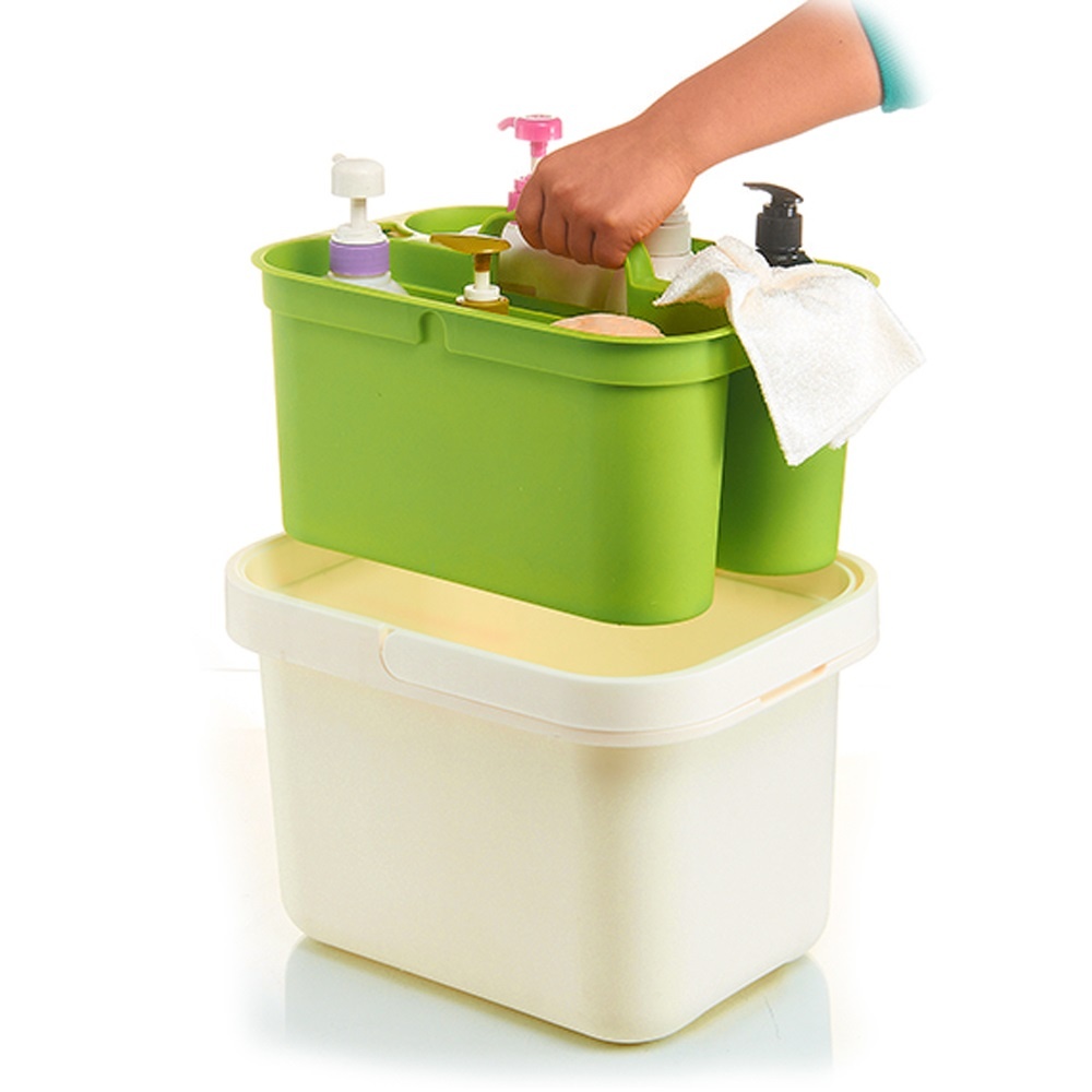 Plastic storage bucket